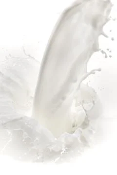Milk splash Stock Photos