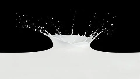 Milk splash Stock Photos