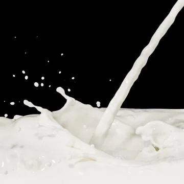 Milk splash Foto stock