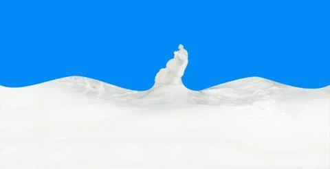 Milk splash Foto stock