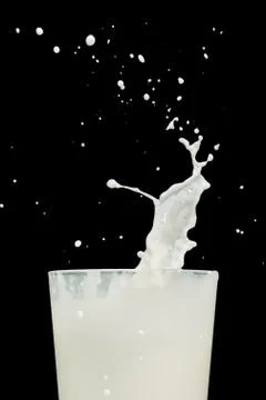 Milk splash Stock Photos