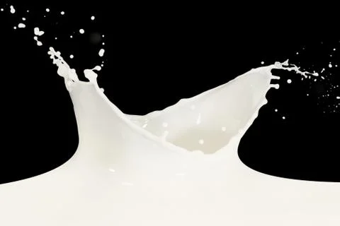 Milk splash Stock Photos