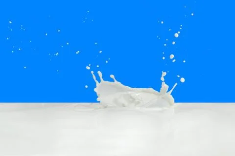 Milk splash Stock Photos