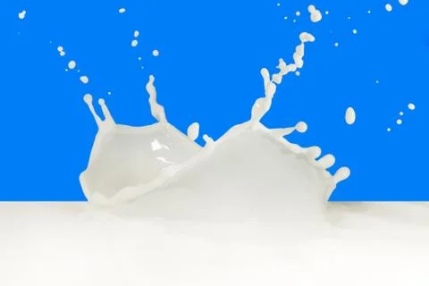 Milk splash Stock Photos