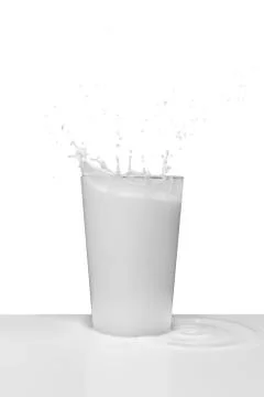 Milk splash Stock Photos