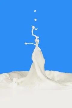 Milk splash Stock Photos