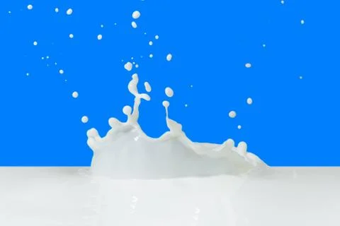 Milk splash Stock Photos
