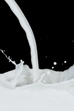 Milk splash Stock Photos