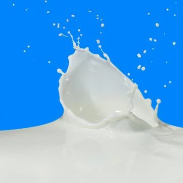 Milk splash Stock Photos
