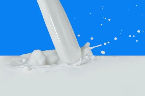 Milk splash Stock Photos