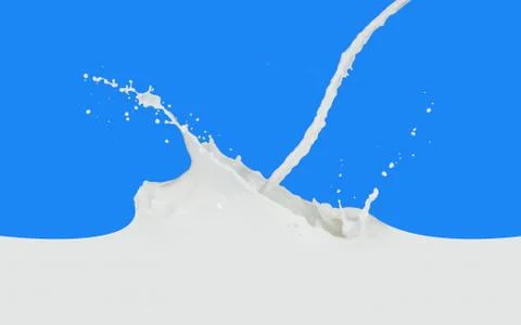 Milk splash Stock Photos