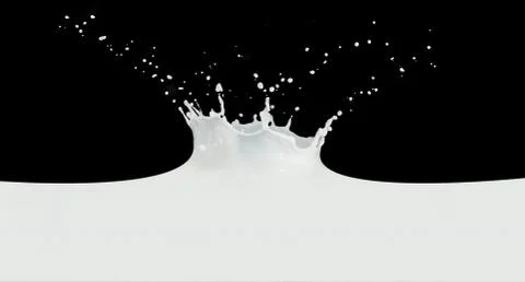 Milk splash Stock Photos