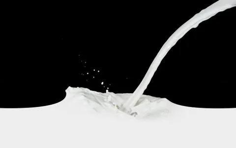 Milk splash Stock Photos