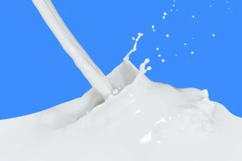 Milk splash Stock Photos