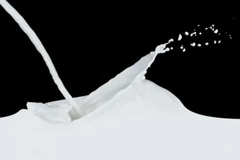 Milk splash Foto stock