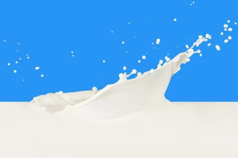 Milk splash Stock Photos