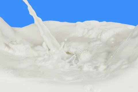 Milk splash Stock Photos
