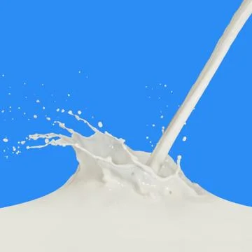 Milk splash Stock Photos
