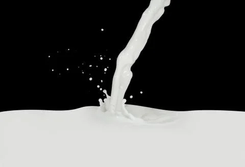 Milk splash Stock Photos