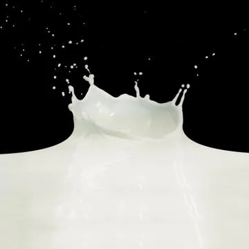 Milk splash Stock Photos