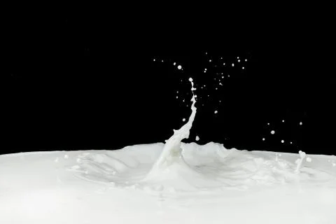 Milk splash Stock Photos