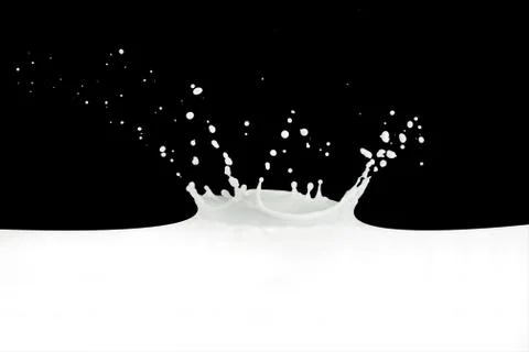 Milk splash Stock Photos