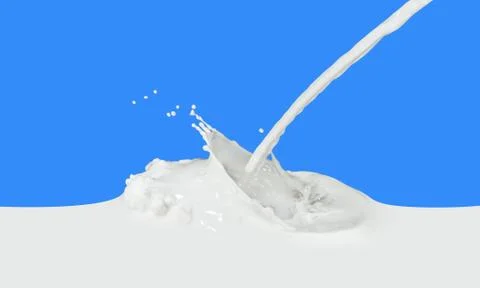 Milk splash Foto stock