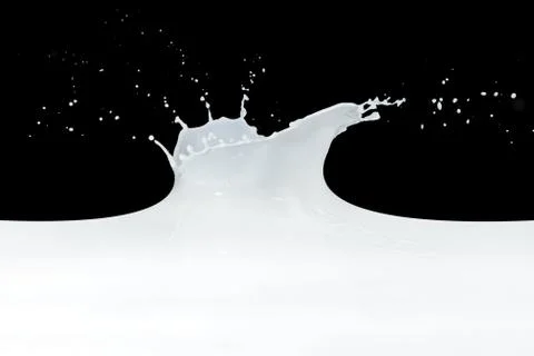 Milk splash Stock Photos