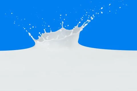 Milk splash Stock Photos