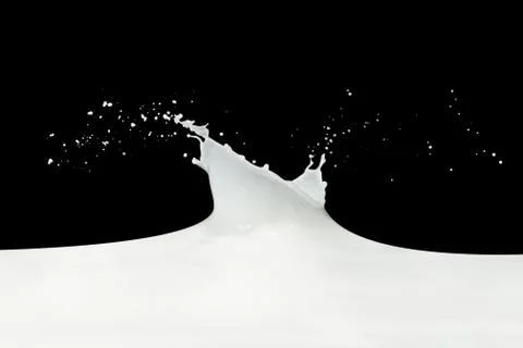 Milk splash Stock Photos