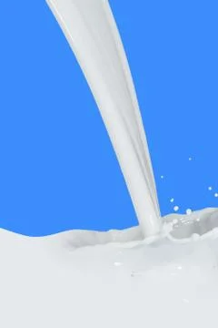 Milk splash Stock Photos