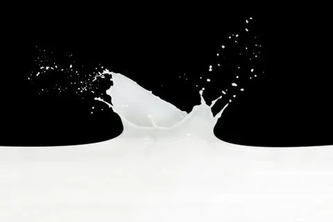 Milk splash Stock Photos