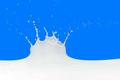 Milk splash Stock Photos