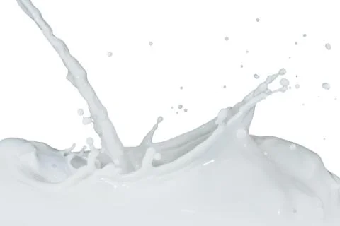Milk splash Stock Photos