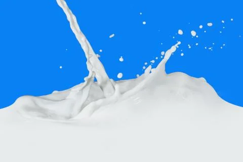 Milk splash Stock Photos