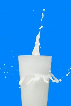 Milk splash Stock Photos