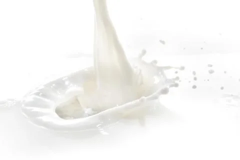 Milk splash Stock Photos