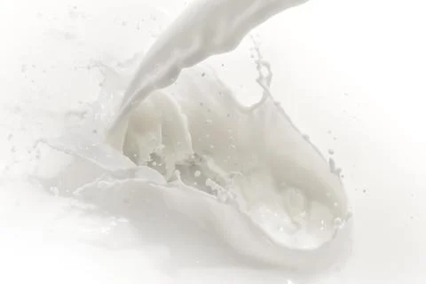 Milk splash Foto stock