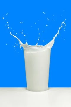Milk splash Stock Photos