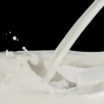 Milk splash Stock Photos