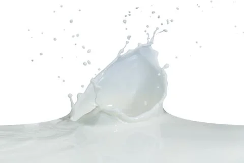 Milk splash Stock Photos