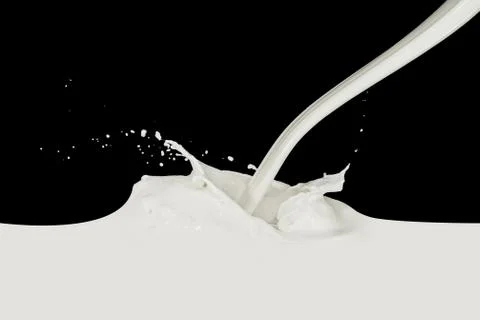 Milk splash Stock Photos