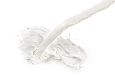 Milk splash Stock Photos