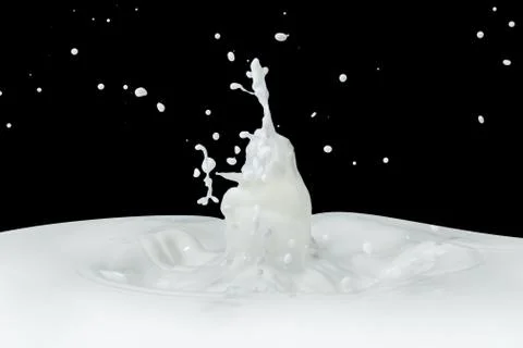 Milk splash Stock Photos
