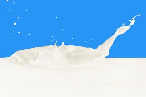 Milk splash Stock Photos