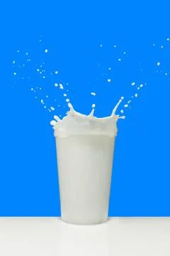 Milk splash Stock Photos