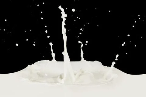 Milk splash Foto stock