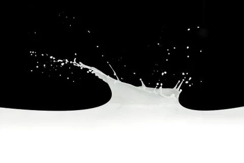 Milk splash Stock Photos