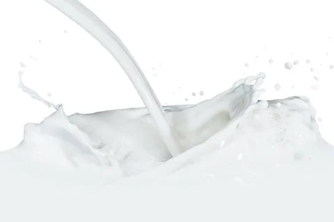 Milk splash Stock Photos
