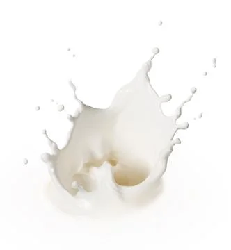 Milk splash Foto stock